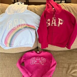 Set of three Gap Kids sweatshirts